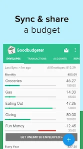 Goodbudget screenshot 1